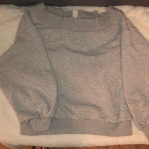 H&M off the shoulder sweatshirt